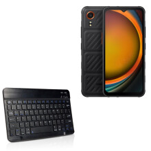 Keyboard Compatible with Samsung Galaxy XCover7 - SlimKeys Bluetooth Keyboard, Thin with Chiclet-Style Keys - Jet Black