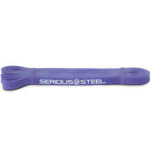 SERIOUS STEEL FITNESS Assisted 41"""" Pull-Up Band Resistance & Stretching Powerlifting & Pull-ups (#1 Purple - Single Band)