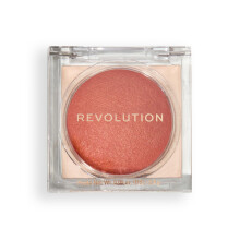 Revolution Beam Bright Blush, mischbarer und aufbaubarer Gesichtspuder, Rouge, leuchtendes Finish fr strahlende Wangen, vegan und tierversuchsfrei,