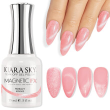 KIARA SKY Gel Polish MagneticFX Magnetic Cat Eye Effect Soak Off 0,5 fl oz Rosaly (rosa metlico)