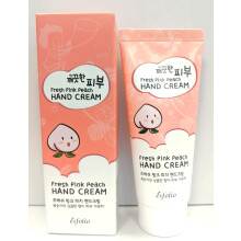 Crema per la mano della pesca rosa fresca esfolio - Lozione a mano coreana idratante con estratti di pesca e albicocche - ammorbidisce idrates & lisc