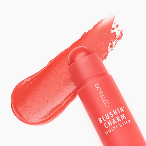Catrice | Blushin' Charm Multi Stick | Blush e batom cremoso multiuso | Acabamento orvalhado edificvel | Vegano e sem crueldade (020 Coral Cutie 1
