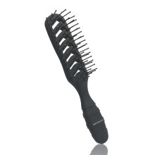 VESS Hair Styling Pro Skeleton Brush-Matte Black-7 radov nylonov kartc SPR-1200 Vyrobeno v Japonsku