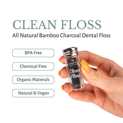 Gut leben mit Dr. Michelle Bamboo Charcoal Zahnseide 1