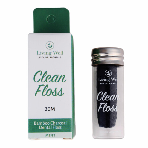 Gut leben mit Dr. Michelle Bamboo Charcoal Zahnseide