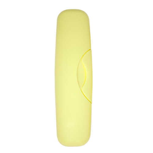 RADIUS Toothbrush Original Big Brush  BPA Free ADA Accepted - Left Hand - Lemon Brush with Lemon Case 1