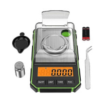 Fine Scale 0.001g, Digital Milligram Scale 50g / 0.001g, Digital Pocket Scale with Lcd Display, Lab Digital Scale,green