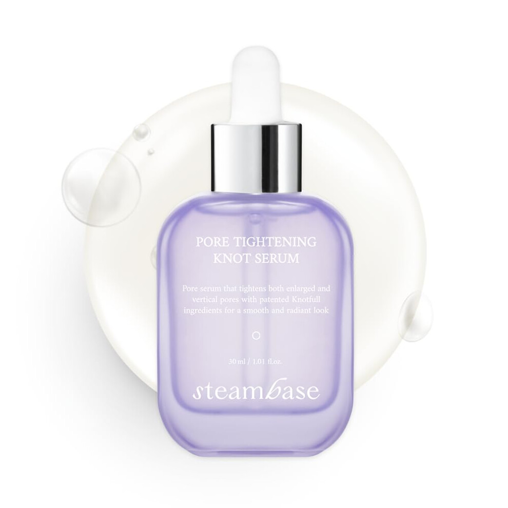 Steambase Pore Tightening Knot Serum 1.01 Fl Oz | Hydrating Hyaluronic Acid Anti Aging Face Serum Enlarged Pores