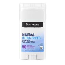 Neutrogena ultra-pur tactile s che SPF 50 Stick Suncreen min ral pour le visage et le corps solaire de la peau sensible avec de l'oxyde de zinc e
