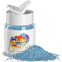 MARBLERS Holografischer Glitzer [Einhornblau] 1,5 Unzen (42 g) | Fein | Ungiftig, vegan, tierversuchsfrei | Gesicht Krper Lidschatten Haar Festival