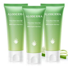 Aloderma 99% Gel di aloe vera organico per il viso realizzato entro 12 ore dal raccolto Gel di aloe a alio puro idratante naturale per la pelle rilas