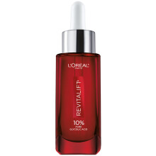 L'Oreal Paris Revitalift 10% Pure Glycolic Acid Face Serum Visibly Evens Tone & Reduce Wrinkles Fragrance Free 1.0 fl oz (30ml)