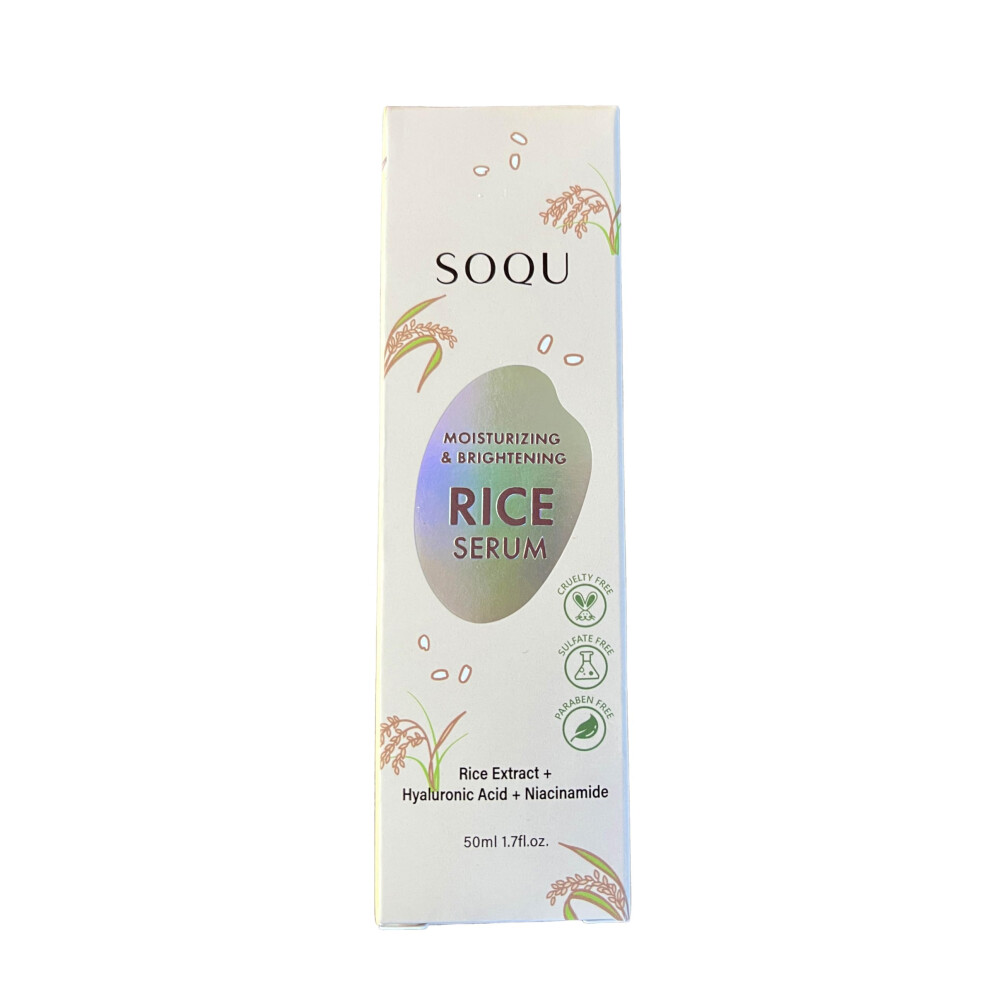 Soqu Moisturizing & Brightening Rice Serum 1.7 Fl Oz (Pack Of 1)