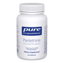 Pure Encapsulations Pantethin | Hypoallergenisches Supplement für gesunden Lipidstoffwechsel | 60 Kapseln