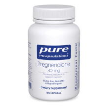 Pure Encapsulations Pregnenolon - 30 mg - Hormonunterstützung - Gedächtnis & Gehirn - Glutenfrei & Vegan - 180 Kapseln