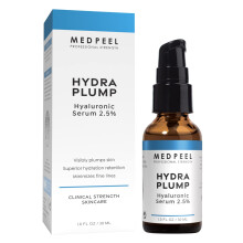 MedPeel Hydra-Plump Hyaluronsav Szérum 2.5%, Könnyű Arcszérum, Mély Hidratálás, 1.0 fl oz