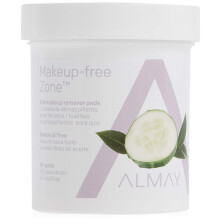Almay Oilvrije Zachte Oogmake-up Verwijderpads, Hypoallergeen, Dierproefvrij, Geurvrij, 80 Pads