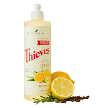 Young Living Thieves Afwasmiddel - Plantaardig, Essentieel Olie-Infused, Ultra-geconcentreerd, 12 fl oz