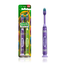 GUM Crayola Marker Brnetandbrste Bld Brste Brste Tandbrste St Alder 3+ Sugekopbase 2ct