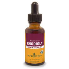 Herb Pharm zertifizierter Bio-Rhodiola-Wurzelextrakt fr Energieausdauer und Ausdauer, Bio-Rohralkohol, 1 Unze (090700003555)