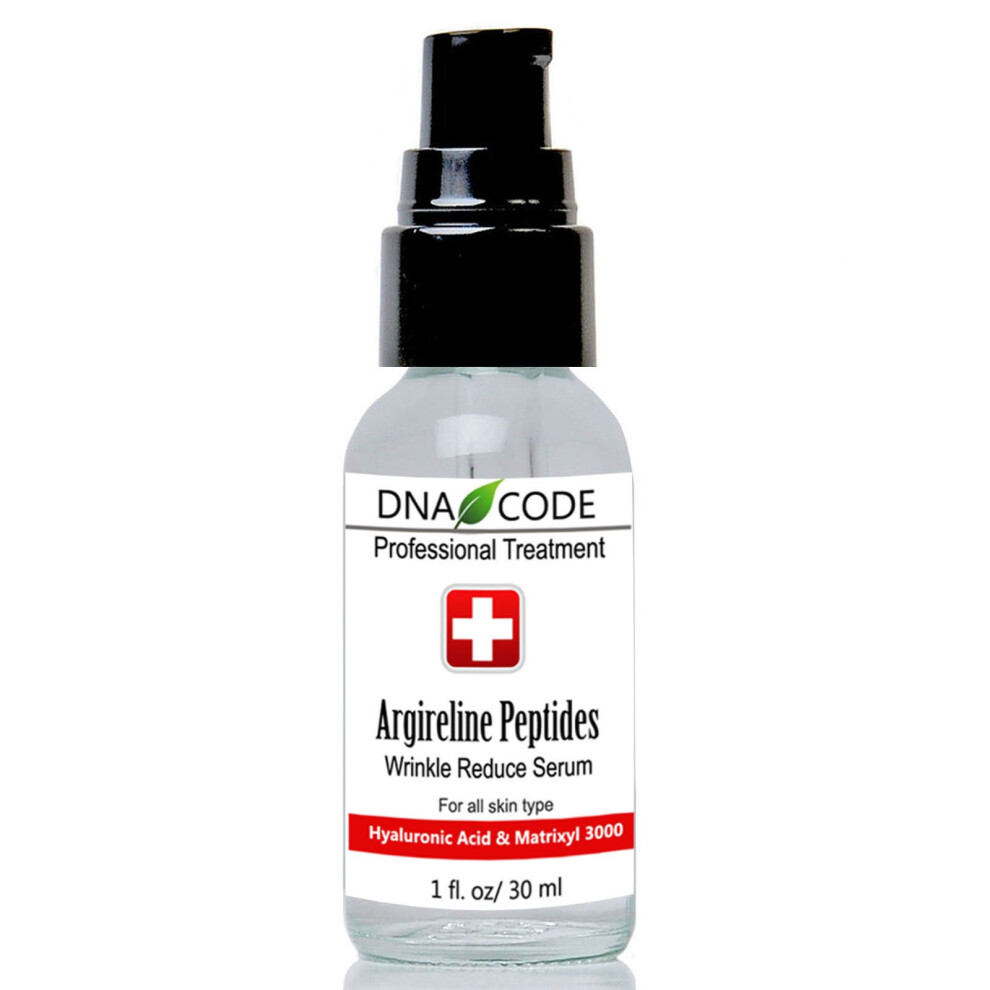 Dna Code Skin Care Dna Code-No Needle Alternative-Pure Argireline Peptides Wrinkle Reduce Serum+ Matrixyl 3000+Hyaluronic Acid