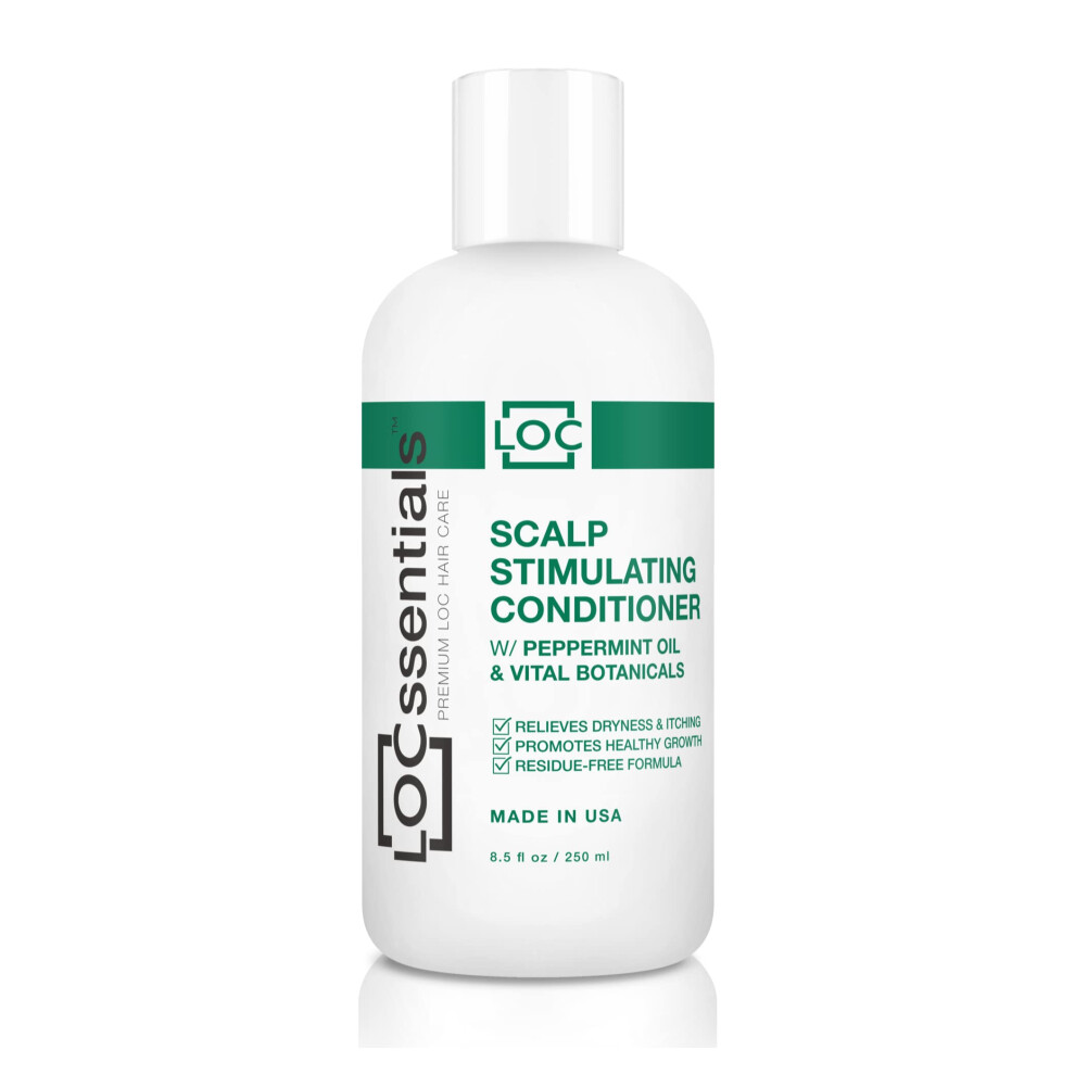Locssentials Black Scalp Stimulating Conditioner For Dreadlocks - Professional Dreadlock Conditioner For Locs Interlocks Sisterlocks Microlocs Twis
