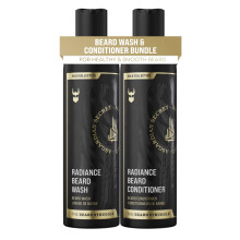 The Beard Struggle - Radiance Beard Wash & Conditioner Bundle - Gold Collection - Pack of 2  Asgardian Secret - Nourish  Cleanse  Softens  & Stre