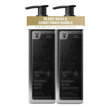 The Beard Struggle - Radiance Beard Wash & Conditioner Bundle for Men - Platinum Collection - Pack of 2  Surtr's Fury - Nourish  Cleanse  Softens