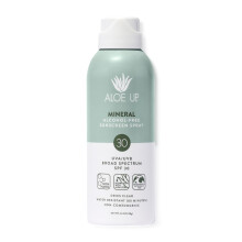 Aloe Up Continuous Mineral Sunscreen Spray SPF 30 - Alcohol-Free Broad Spectrum UVA/UVB Sunscreen Protector for Face and Body - With Gen2 Zinc Ox