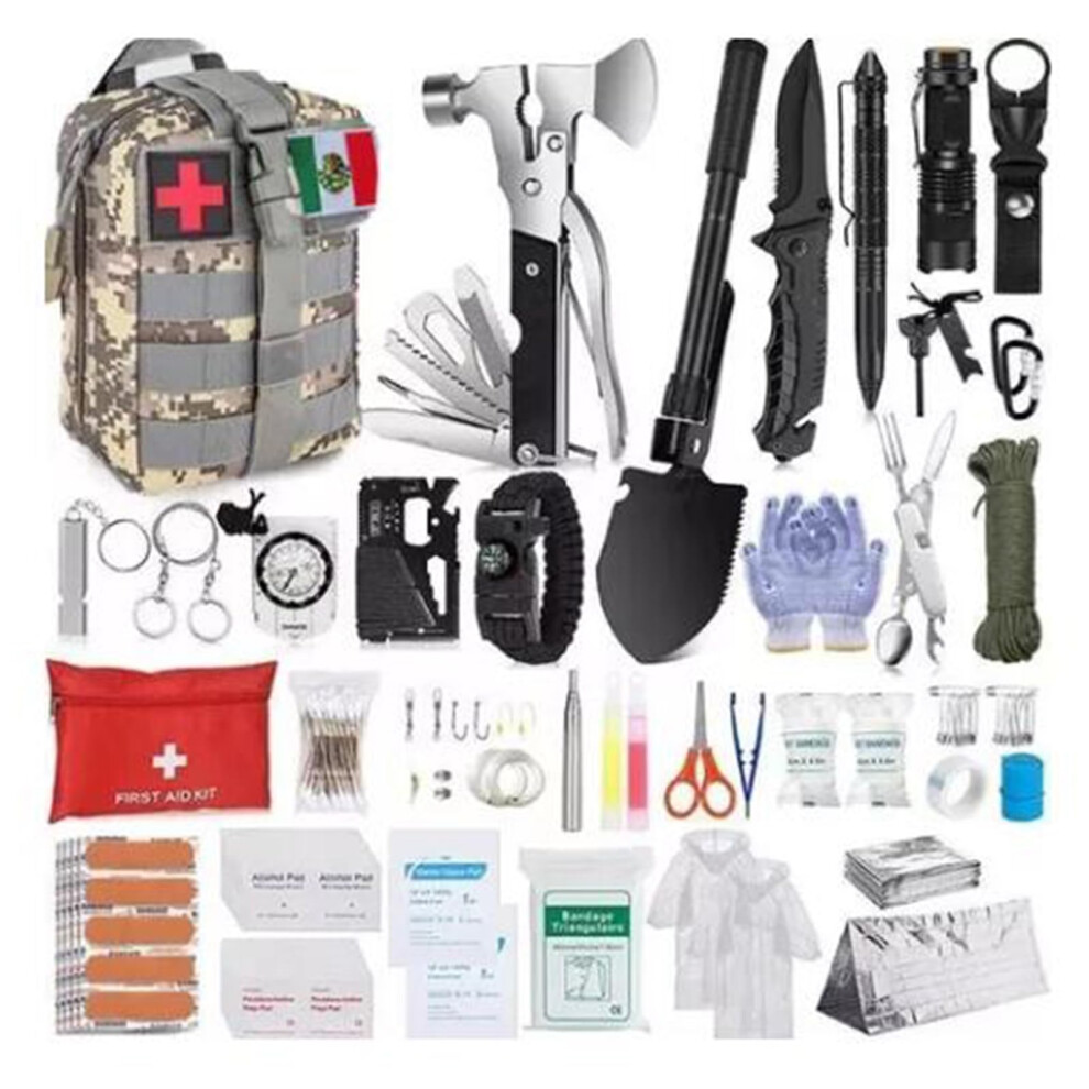 325 Pieces Survival First Aid Kit, Professional Kit with Tactical Molle Pouch  Emergency Tent
