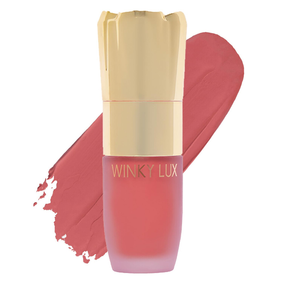 Winky Lux Cream Cheeky Rose Liquid Blush Gel- Blush With Buildable Color Lightweight Velvet Finish For Long Lasting Color Neutral Rose Blush Q