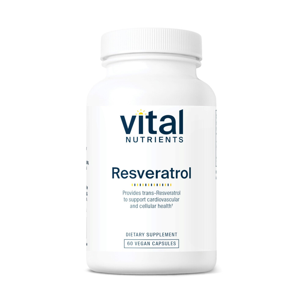 Vital Nutrients Resveratrol | Ultra High Potency Antioxidant | Trans Resveratrol For Cardiovascular And Cell Health Support* | Vegan Supplement |