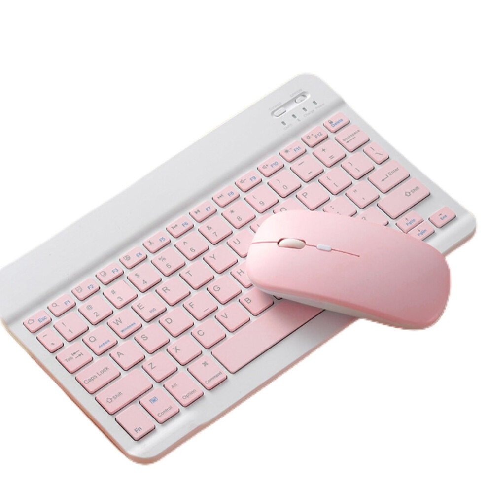 Keyboard And Mouse Combo, Cute Bluetooth Keyboard With Slicent Mouse, 3 Adjustable Dpi, 2.4G Usb Slim Keyboard Mouse Set For For Ios For Android () 820064756350