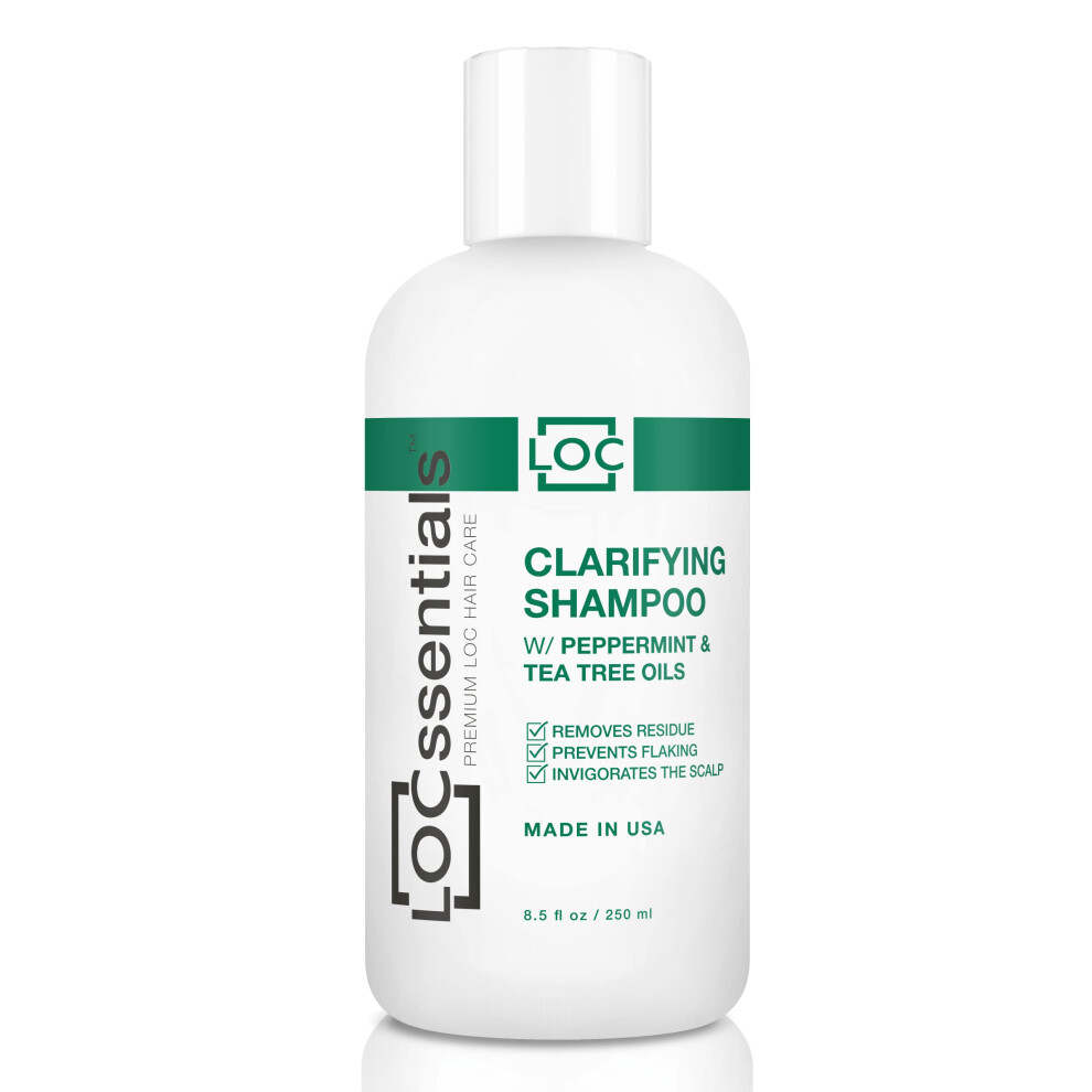 Locssentials Black Clarifying Shampoo For Dreadlocks - Professional Dreadlock Shampoo For Locs Interlocks Microlocs Twists - Premium Braid Shampoo W