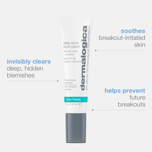Dermalogica Dermalogica Deep Acne Liquid Patch, Onzichtbare Behandeling voor Puisten en Vlekken 1
