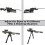 Rifle Bipod with Adjustable Joint Converter, Quick Detach Mount Rotatable Base  Hunting Accessories Feet 3