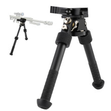 Rifle Bipod with Adjustable Joint Converter, Quick Detach Mount Rotatable Base Hunting Accessories Feet