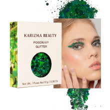 KARIZMA Poison Ivy Body Glitter. 10 g grober Gesichts-Glitzer, Haar-Glitzer, Augen-Glitzer und Krper-Glitzer fr Frauen. Rave Glitter Festival-Acces