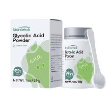 cido gliclico em p 1 ona 99,9% de pureza de grau cosmtico DIY mscara de cido gliclico Faa sua prpria loo de cido gliclico e soro em