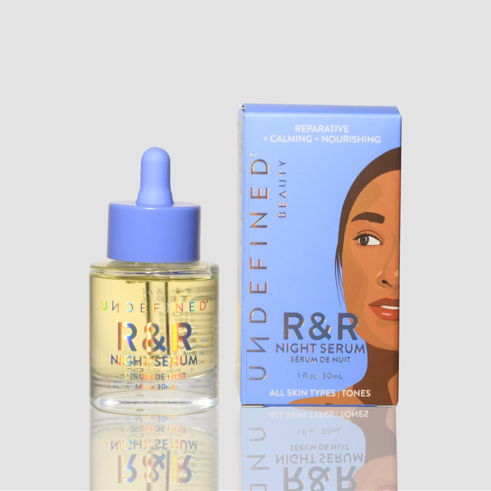Undefined Beauty New R&R Night Serum Retinal Face Oil (Retinaldehyde) With Blue Tansy Tamanu Bakuchiol Squalane Borage Rosehip To Repair And