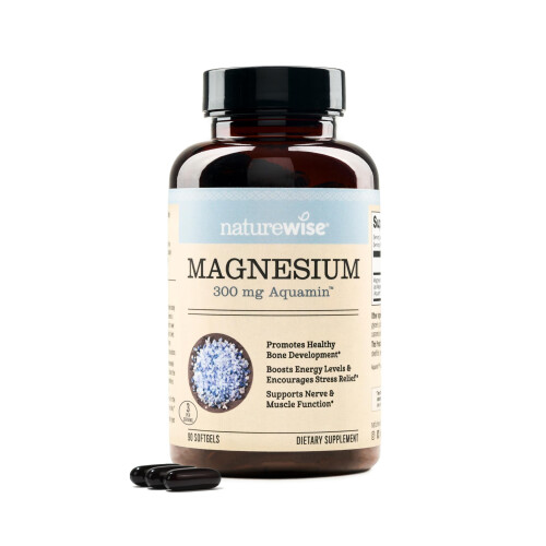 NatureWise, Magnésium, 300 mg, 90 Softgels (100 mg par Softgel)