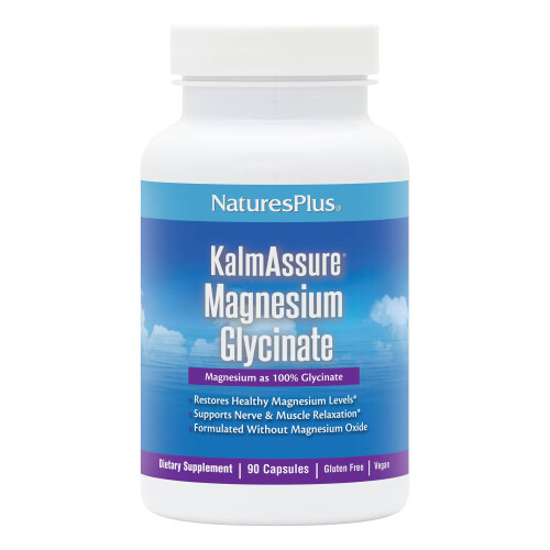 NaturesPlus, KalmAssure, Magnesiumglycinat, 90 Kapseln