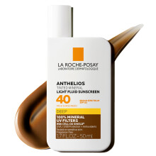 La Roche-Posay Anthelios tonade solskyddsmedel SPF 40 | Bredspektrum SPF + antioxidanter | Titandioxid & zinkoxid solskyddsmedel | 3 nya flexibla