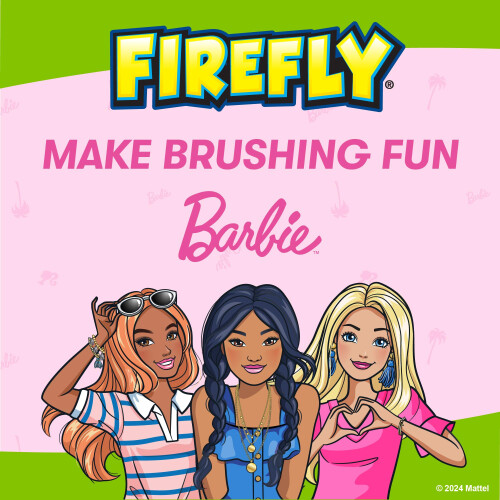 Firefly Barbie Cepillo de dientes Valor Pack Soft Bristle Toothbrush para nios 3+ 3 CT 1