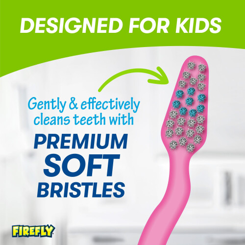 Firefly Barbie Cepillo de dientes Valor Pack Soft Bristle Toothbrush para nios 3+ 3 CT 2