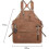 Men's Tool Apron Waxed Linen Carpenter Apron Heavy Duty Woodworking Workshop Kitchen Apron 8