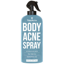 TreeActiv Lichaams- en rugacnebehandeling Originele formule 8 fl oz 2% salicylzuurspray Cystische acnebehandeling Lichaamsacnespray Borst Schoude