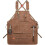 Men's Tool Apron Waxed Linen Carpenter Apron Heavy Duty Woodworking Workshop Kitchen Apron 7