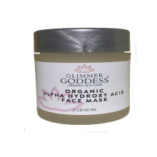 GLIMMER GODDESS Organic Face Mask - Tighten Purify Hydrate - Alpha Hydroxy Acid Hyaluronihappo - 2 unssia