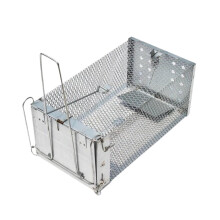 Rat Trap,Metal Reusable Mousetrap Fully Automatic Household Galvanizing Rat Cage Mousetrap Mouse Trap